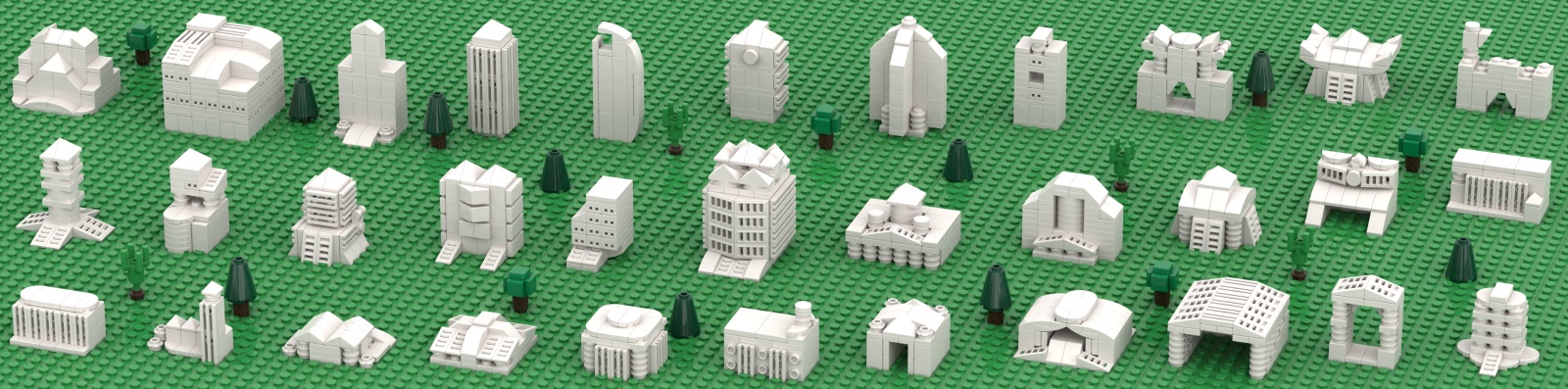 Learn to create simple LEGO micro buildings