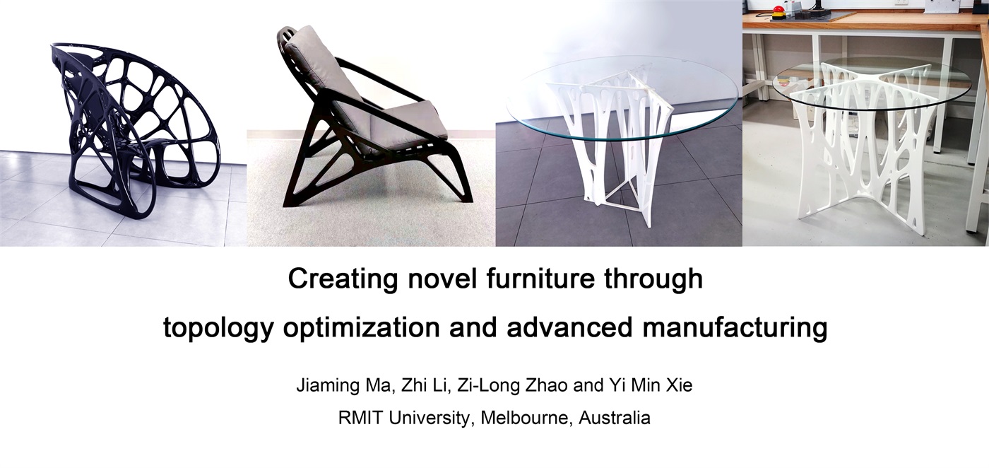 Creating novel furniture through topology optimisation and advanced manufacturing