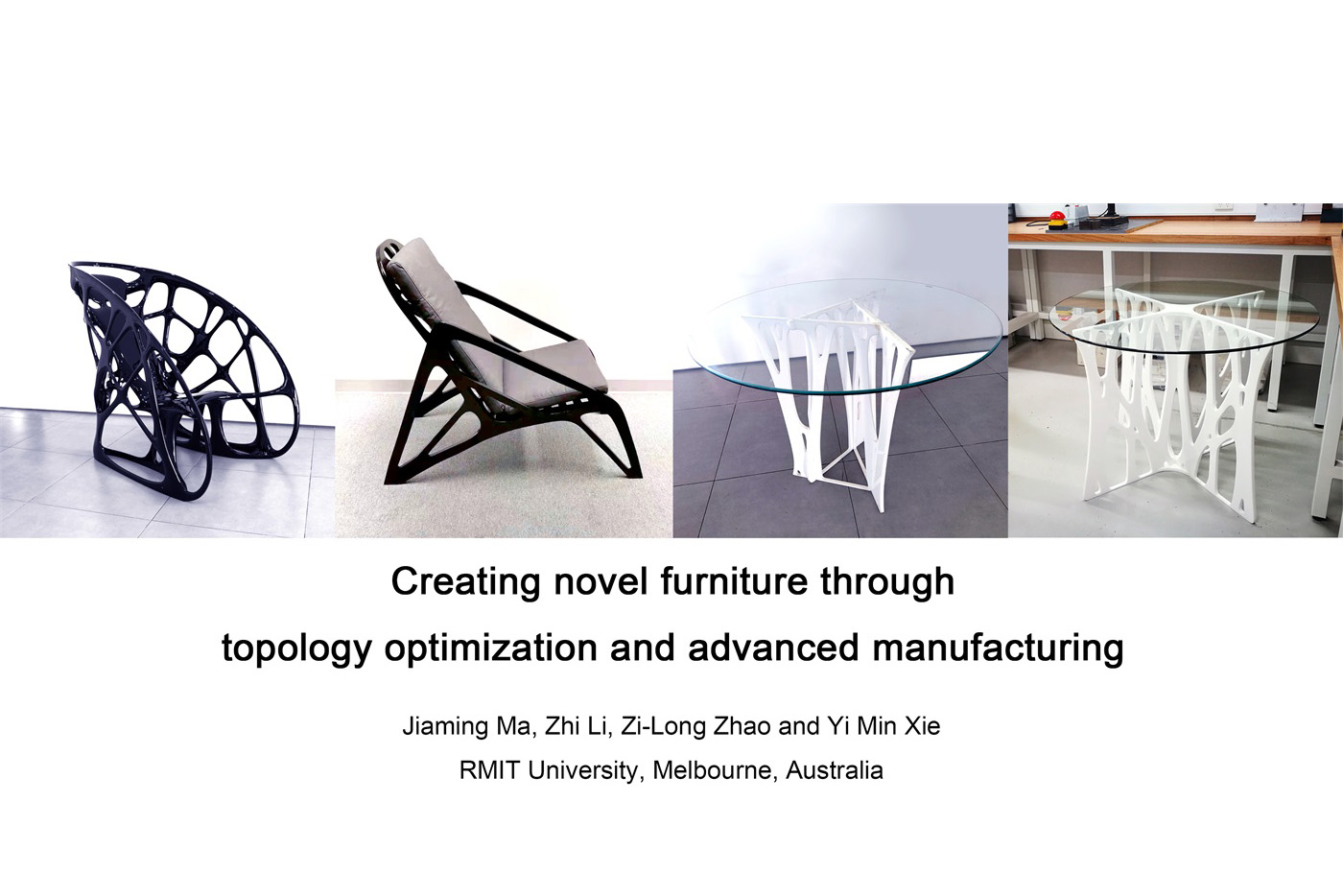 Creating novel furniture through topology optimisation and advanced manufacturing